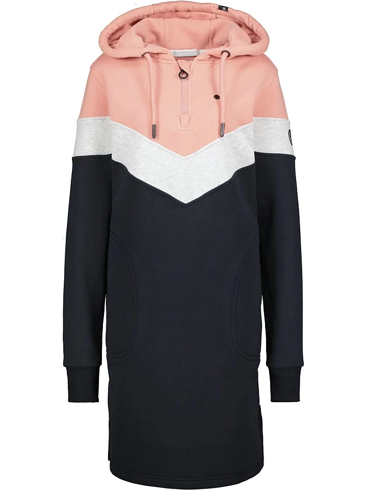 Sweatkleid "Biggi" In Rosa/ Schwarz 6 Sweatkleid "Biggi" In Rosa/ Schwarz – Bild 6