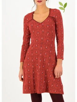 Blutsgeschwister Kleid "Diamond Heart" In Rot