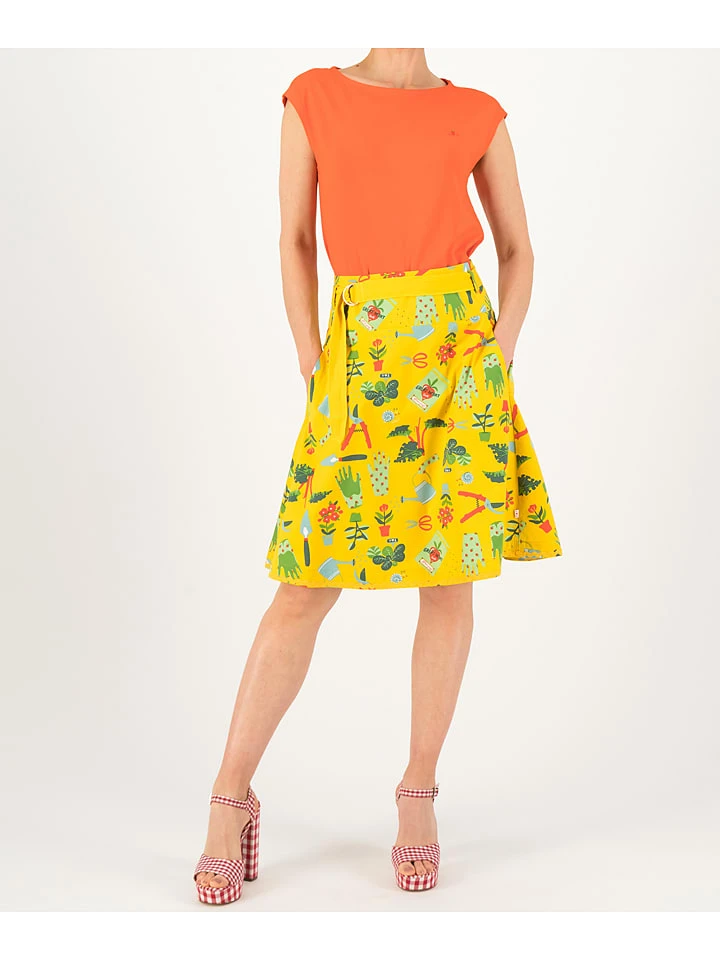 Blutsgeschwister Rock "Bonjour Le Jardin Let Love Grow" In Gelb 4 Blutsgeschwister Rock "Bonjour Le Jardin Let Love Grow" In Gelb – Bild 4