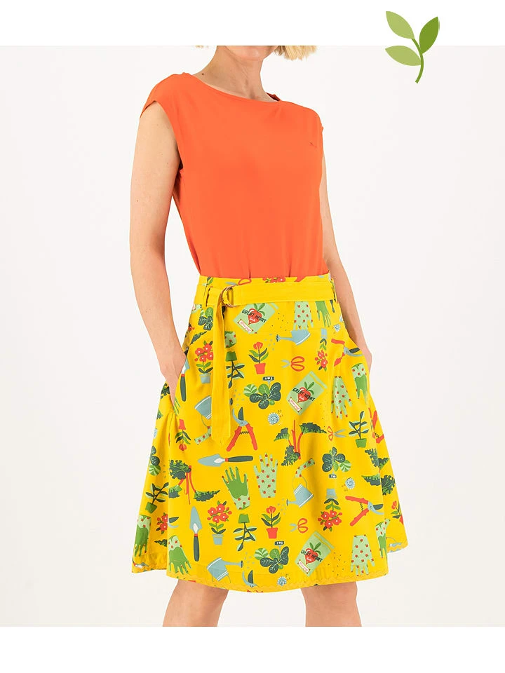 Blutsgeschwister Rock "Bonjour Le Jardin Let Love Grow" In Gelb 1 Blutsgeschwister Rock "Bonjour Le Jardin Let Love Grow" In Gelb