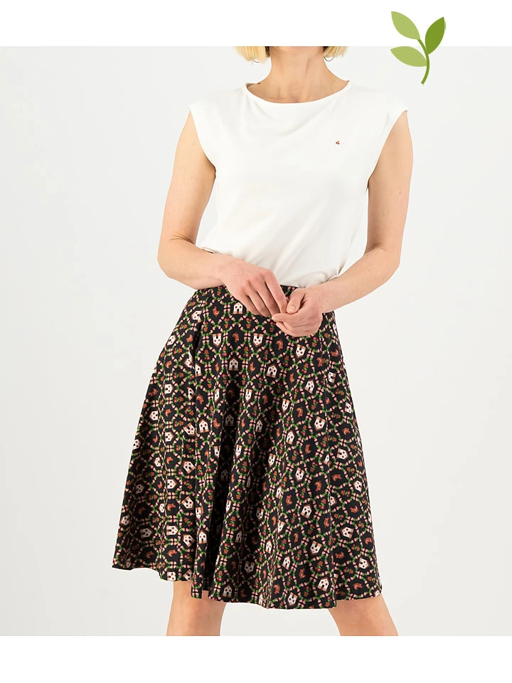 Blutsgeschwister Rock "Fullmoon Cottage Chicken Love" In Schwarz/ Bunt 1 Blutsgeschwister Rock "Fullmoon Cottage Chicken Love" In Schwarz/ Bunt