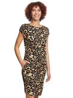 CARTOON Kleid In Schwarz/ Braun -Triumph Verkäufe cartoon kleid in schwarz braun 2