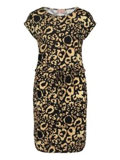 CARTOON Kleid In Schwarz/ Braun