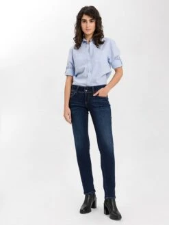 Jeans - Slim Fit - In Dunkelblau -Triumph Verkäufe cross jeans jeans slim fit in dunkelblau 2