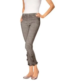 Heine Leggings In Braun/ Grau