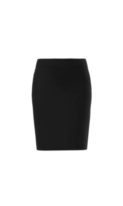 MARC CAIN Rock Aus Stretchjersey In Schwarz