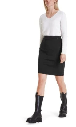 MARC CAIN Rock Aus Stretchjersey In Schwarz -Triumph Verkäufe marc cain rock aus stretchjersey in schwarz 3