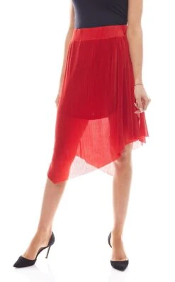 NA-KD Falten-Rock In Rot