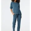 Schiesser Pyjama In Blau