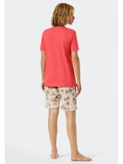 Schiesser Pyjama In Koralle/ Creme -Triumph Verkäufe schiesser pyjama in koralle creme 3