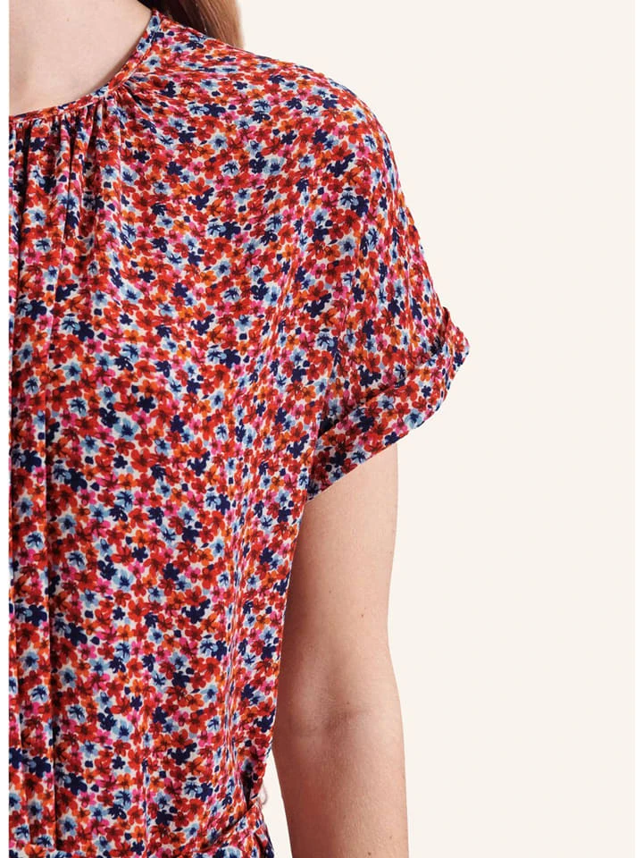 Seidensticker Kleid In Rot/ Blau 4 Seidensticker Kleid In Rot/ Blau – Bild 4