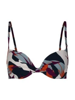 Bikini-Oberteil In Schwarz/ Creme