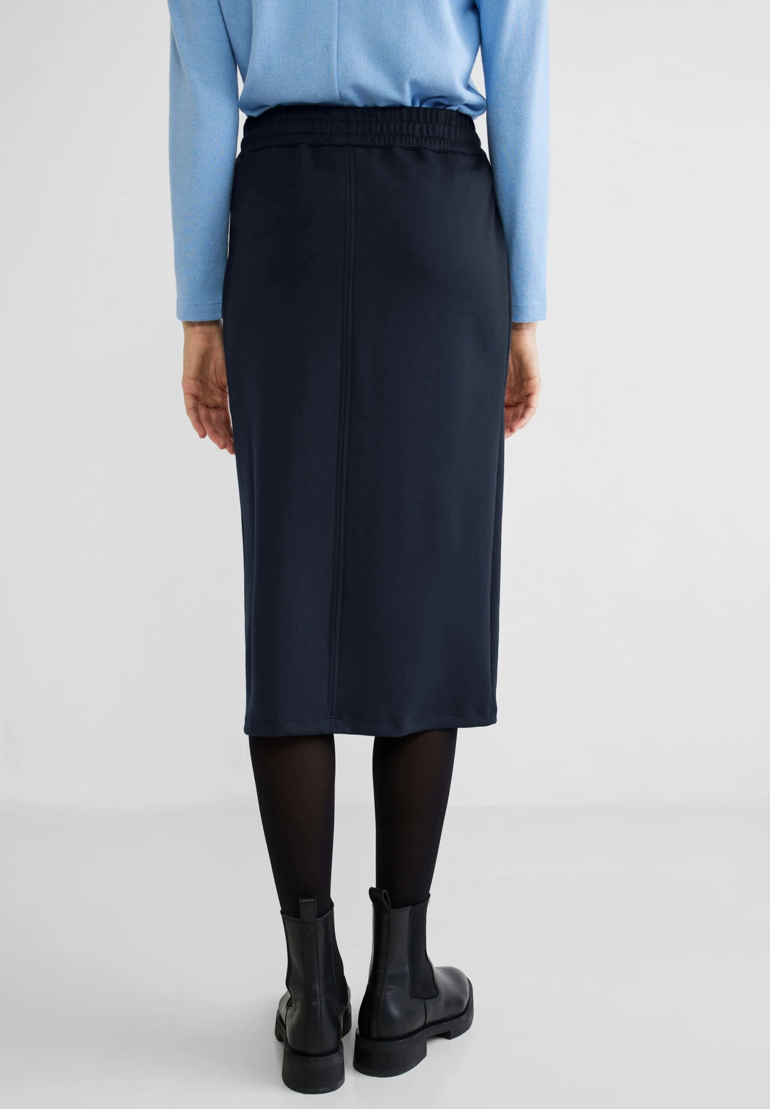 STREET ONE Midi Rock In Unifarbe Deep Blue 3 STREET ONE Midi Rock In Unifarbe Deep Blue – Bild 3