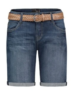SUBLEVEL Jeans-Bermudas In Dunkelblau