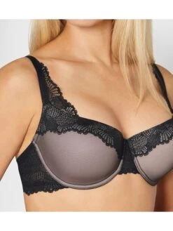 Triumph Schalen-BH "Lace Spotlight" In Grau/ Schwarz -Triumph Verkäufe triumph schalen bh lace spotlight in grau schwarz 5