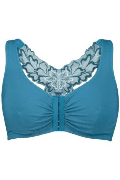 Ulla Popken Bustier Rückenspitze Vorderverschluss Cup C-D In Blau -Triumph Verkäufe ulla popken bustier ruckenspitze vorderverschluss cup c d in blau 2