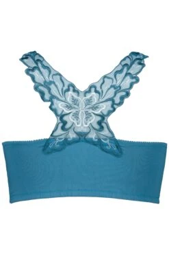 Ulla Popken Bustier Rückenspitze Vorderverschluss Cup C-D In Blau -Triumph Verkäufe ulla popken bustier ruckenspitze vorderverschluss cup c d in blau 3