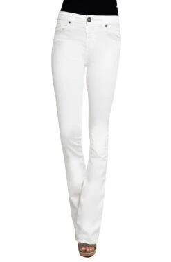 Hose Leona Flare White In Weiß